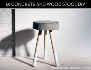 How To: Make a Modern Concrete Stool for $5 - in Under an Hour! - Curbly