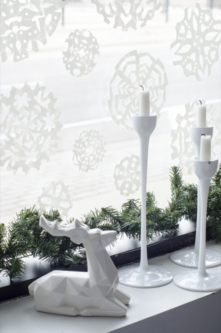 How to Make Snowflake Window Decals