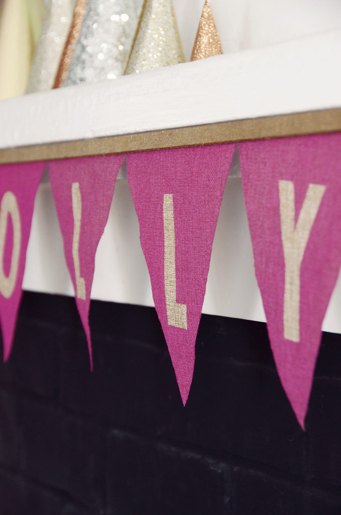 Easy DIY Fabric Message Banner - Curbly