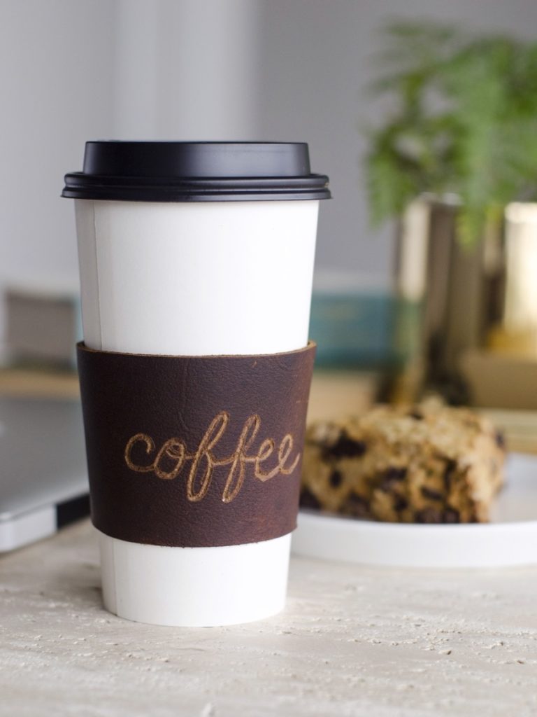 Leather Coffee Sleeve DIY | Save the Planet, Look Cute Doing It