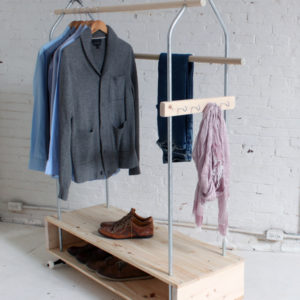 Rolling Clothing Rack Tutorial, A.K.A., Double Your Wardrobe Space