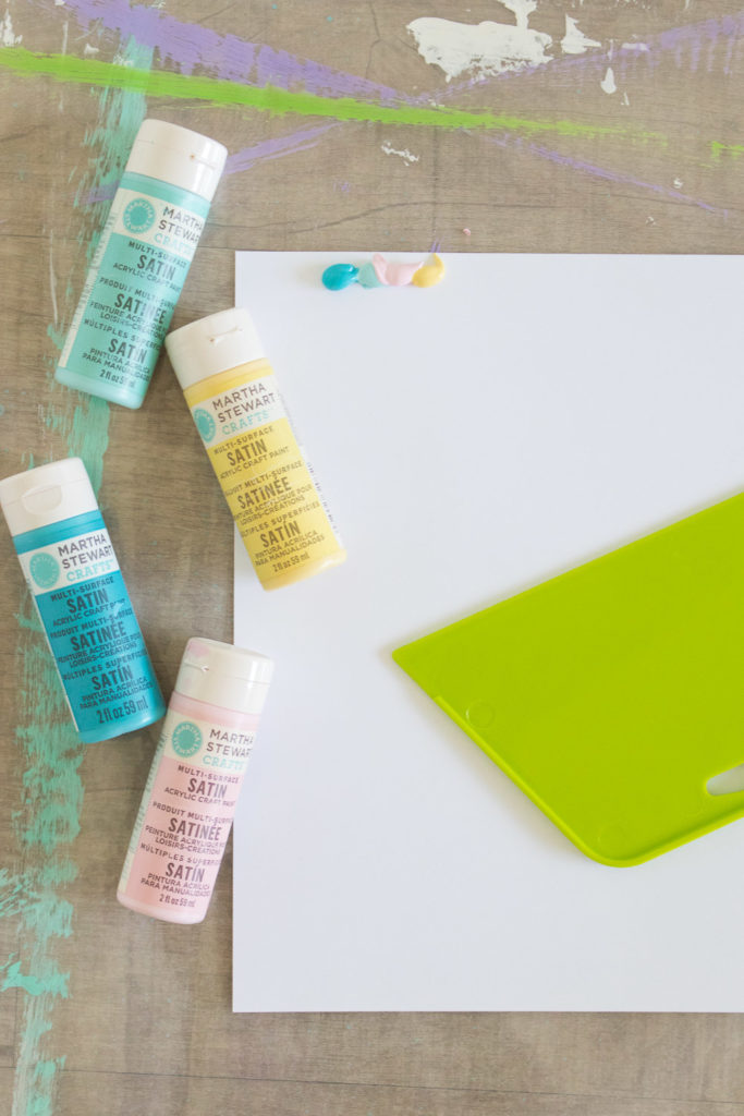 Try This! Simple Paint Scrape Art - Curbly