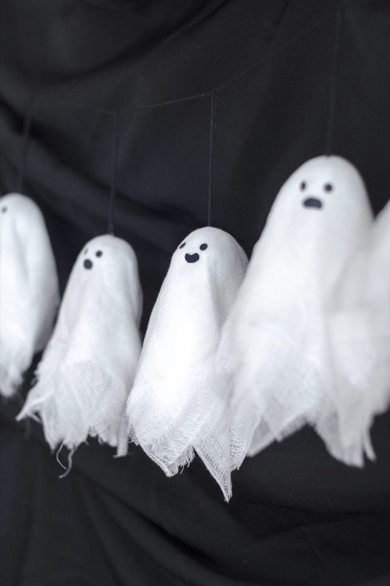 DIY Halloween Banner | Make These Little Boos to Haunt Your Home