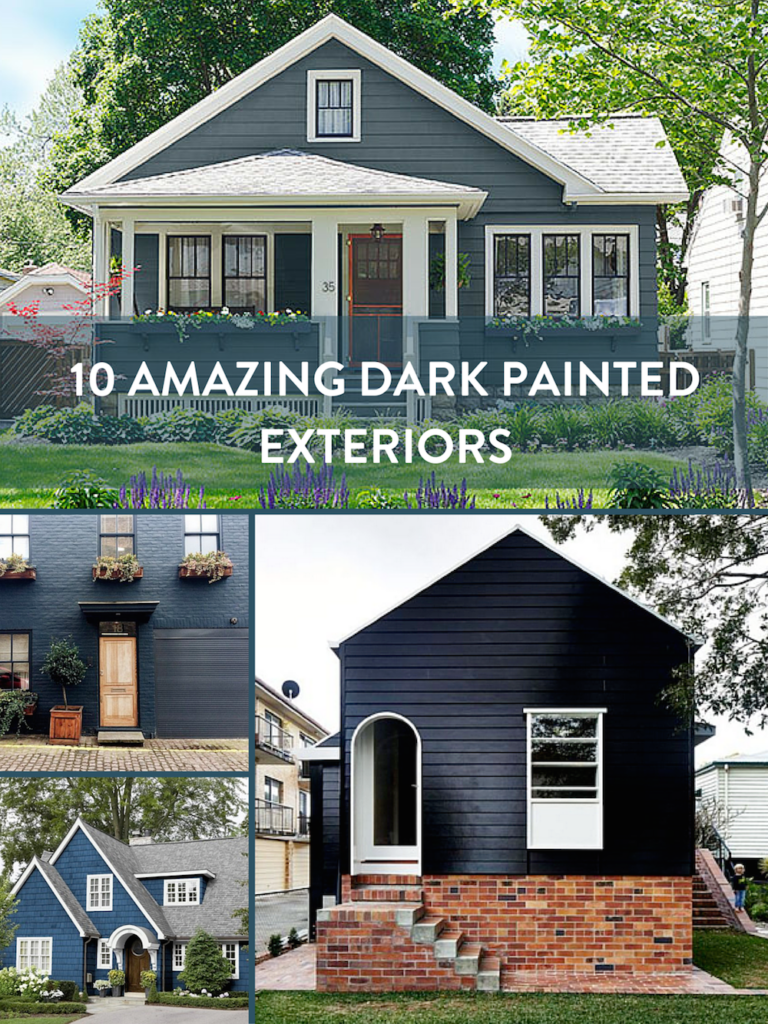 Paint it Black, Our 15 Favorite Dark Exterior House Colors - Curbly