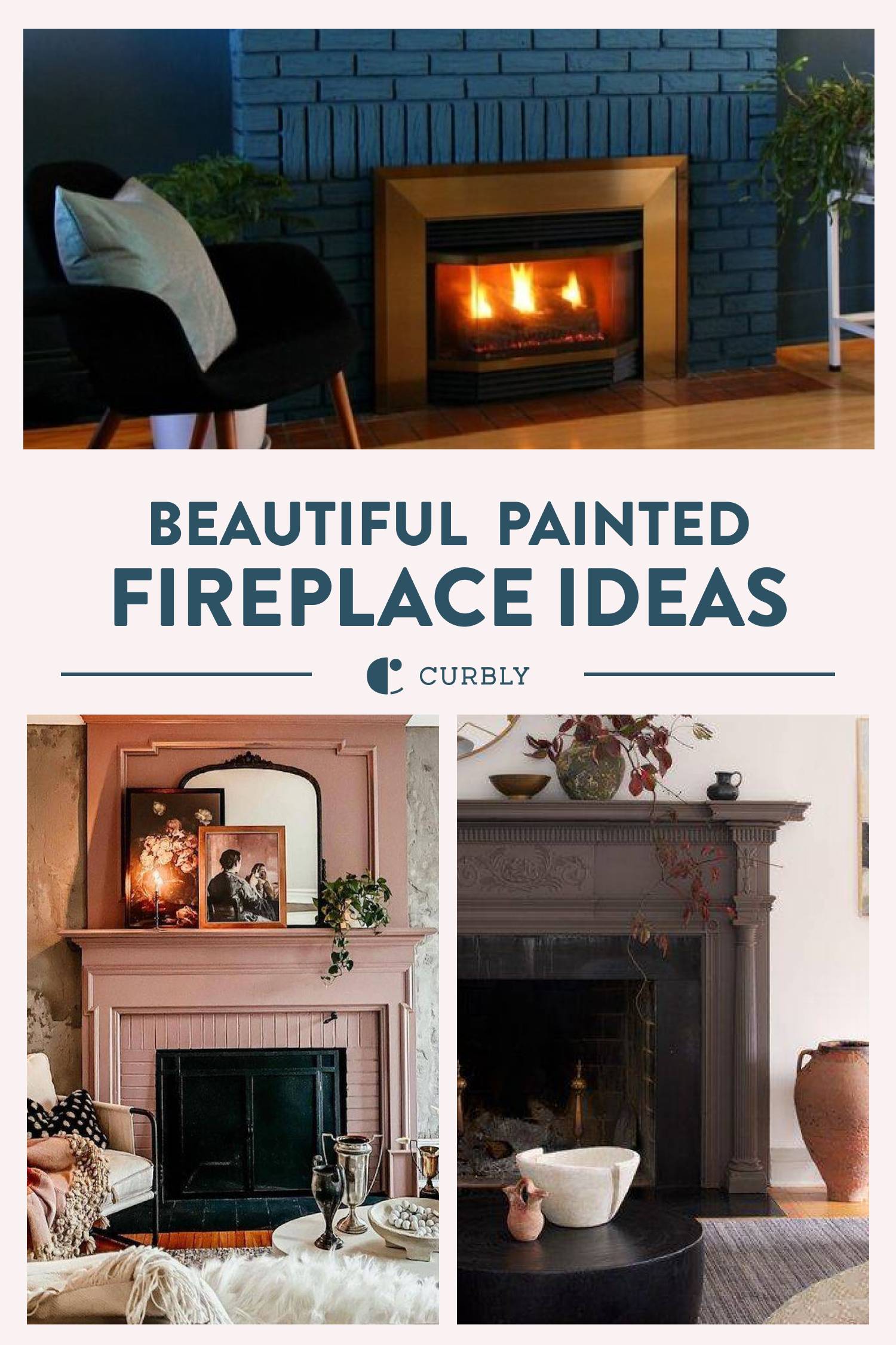 Beautiful Painted Fireplace Ideas for Your Next DIY - Curbly