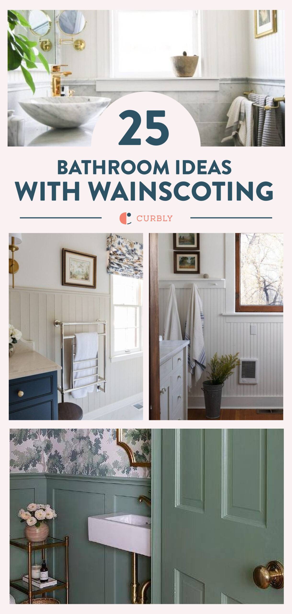From Chic to Cozy: 25 Bathroom Wainscoting Ideas - Curbly